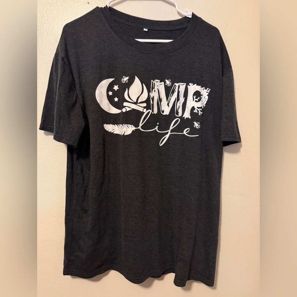 Camp Life Women's SIZE XXL T-Shirt - Black NEW